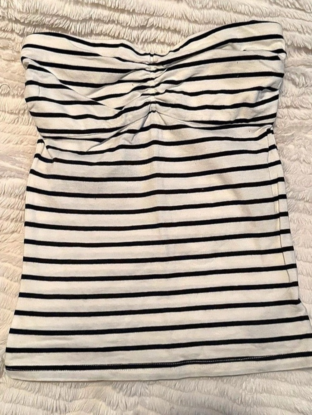 Forever 21 Striped Strapless Top